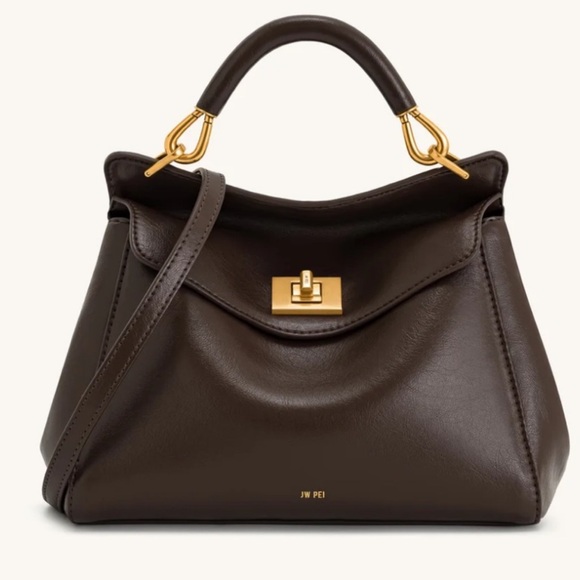 JW PEI Handbags - JW PEI - NWOT brown Lucia handbag purse top handle with crossbody